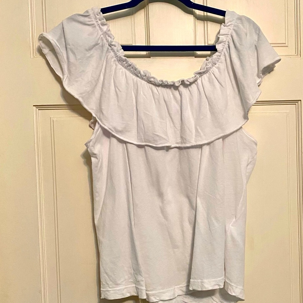Off the shoulder tee shirt from Current Elliott